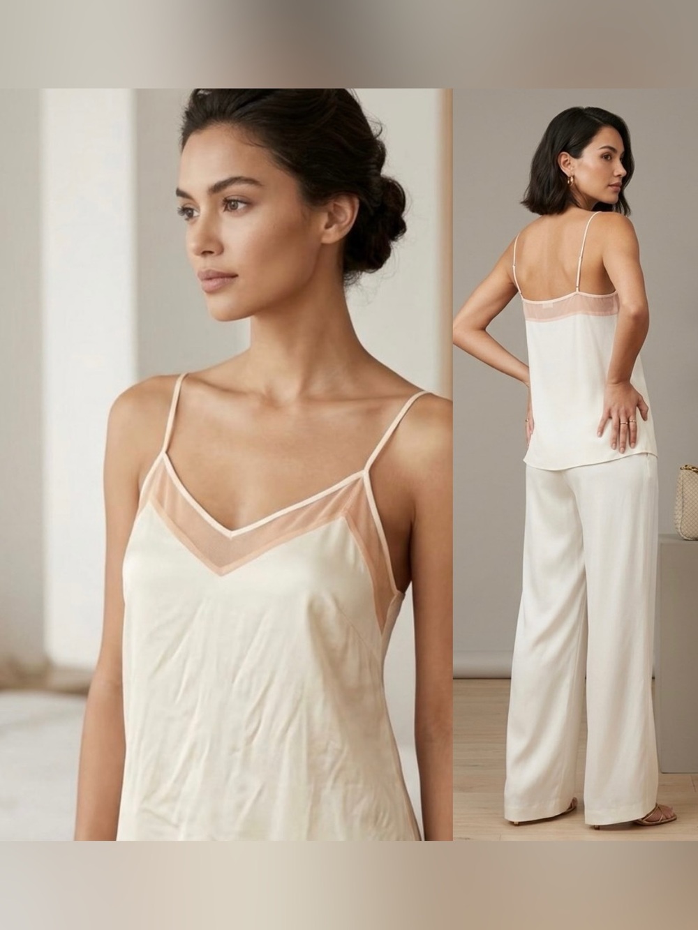 Cami NYC silk spaghetti strap camisole